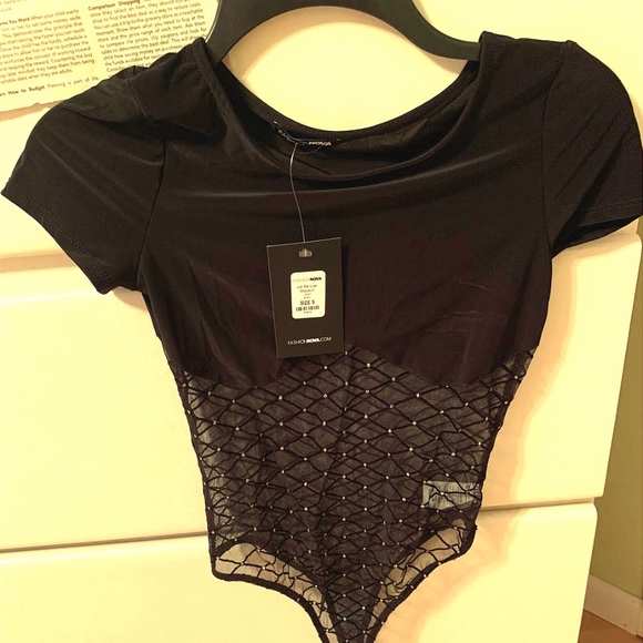 diamond lace bodysuit - Picture 3 of 3